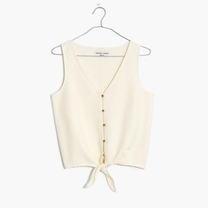 MADEWELL Bottom-Front Tie Tank Top